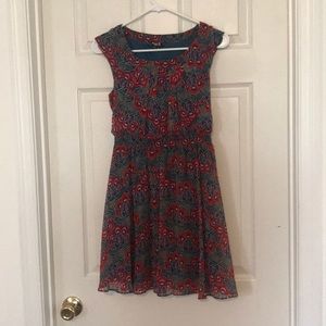 Colorful dress with back detail